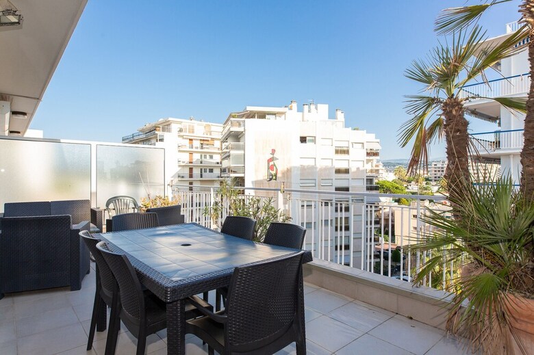 Vaneau Agr�able 3p Sur La Croisette, Spacieuse Terrasse