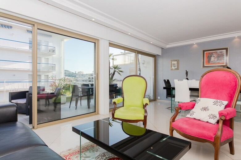 Vaneau Agr�able 3p Sur La Croisette, Spacieuse Terrasse