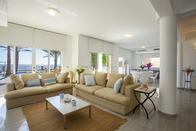 Meneou Beachfront Villa Sunset