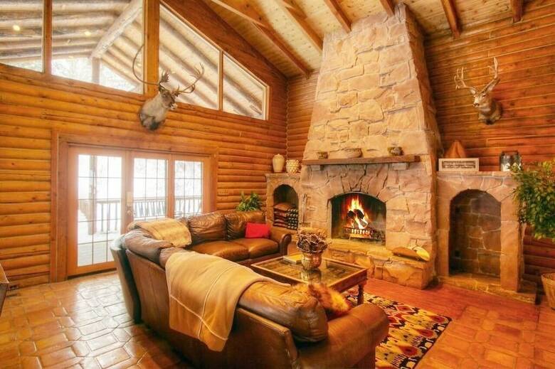 Log Cabin On The Stream