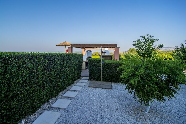 Cretan Vineyard Hill Villa Private Pool, Panoramic View, Beautiful Vineyard