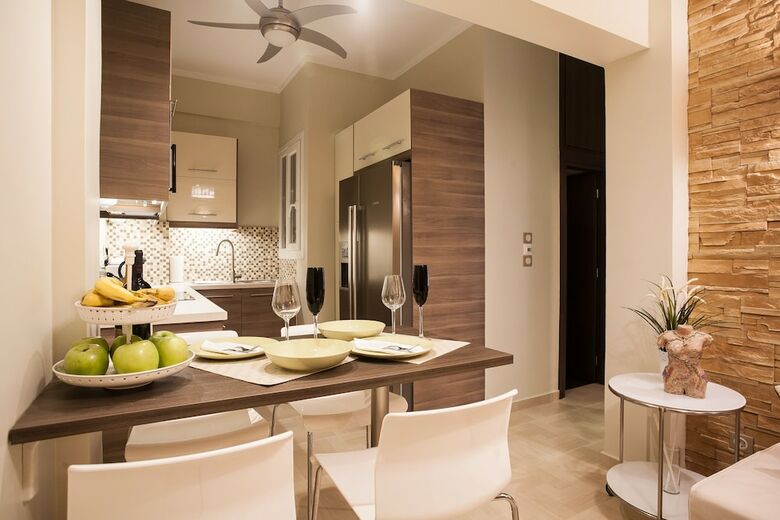 Gold And Blue Luxurious Apartment