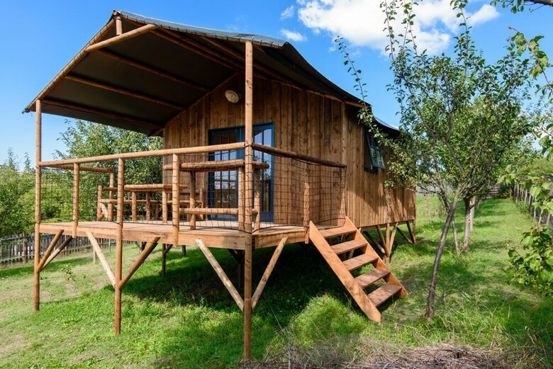 Camping Le Vieux Vallon Cabane Lodge