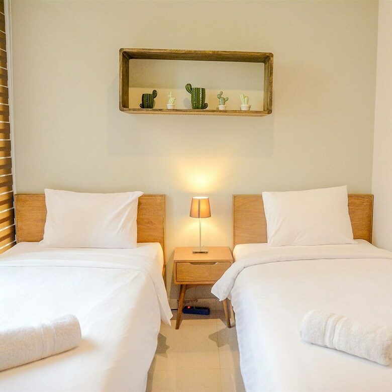 2br Apartment With Twin Beds At Taman Anggrek Residences