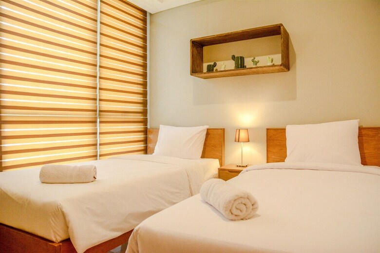 2br Apartment With Twin Beds At Taman Anggrek Residences