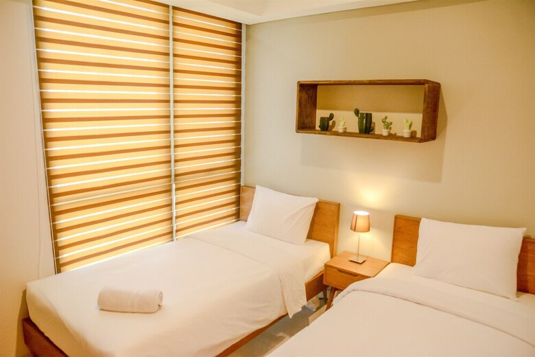 2br Apartment With Twin Beds At Taman Anggrek Residences