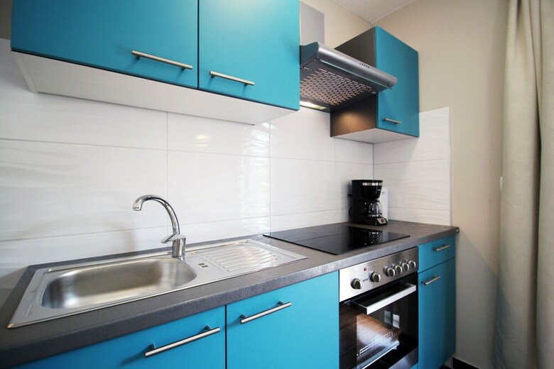 Blue And Yellow Apartments