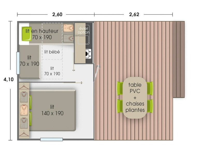Cabana Camping Lespoutiroux - Tithome