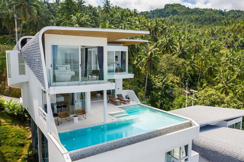 Villa Chaweng Noi Beach  Full Moon 4br Seaview