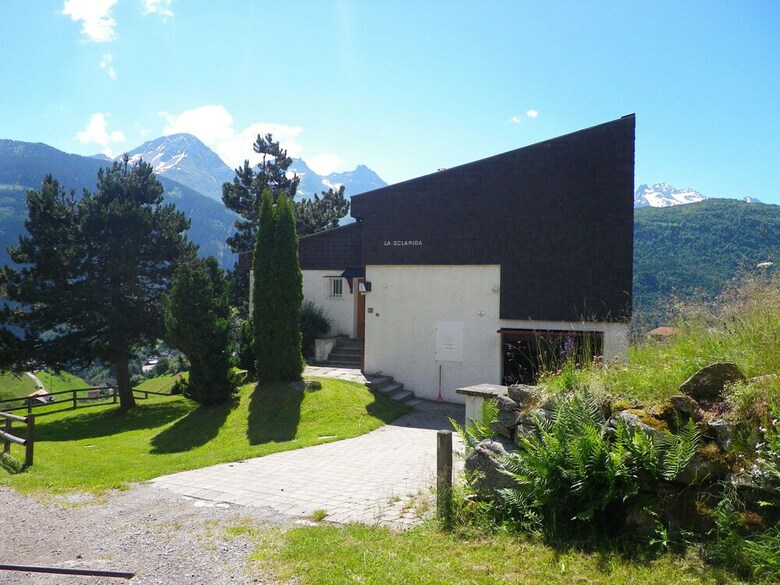 Apartment In Disentis With Garden, Bbq & Mountain Views