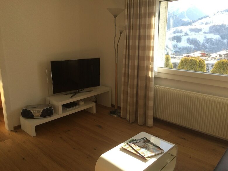 Apartment In Disentis With Garden, Bbq & Mountain Views