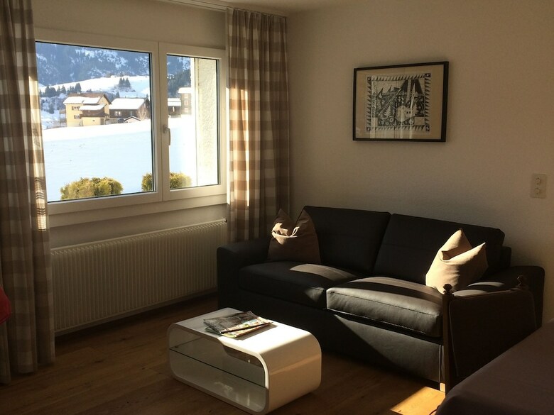 Apartment In Disentis With Garden, Bbq & Mountain Views