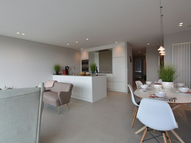 Modern Apartment In Bredene With Balcony
