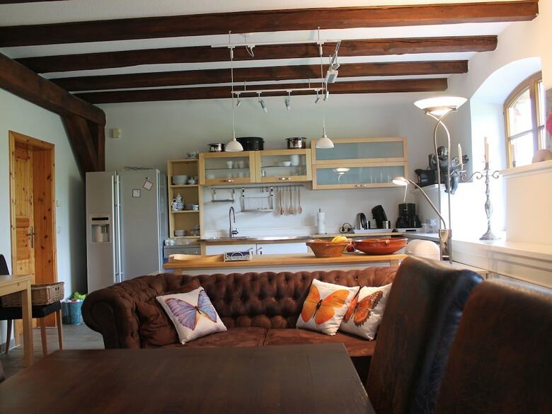 Mansion In Gressow With Terrace, Garden, Bbq, Pond, Bicycles