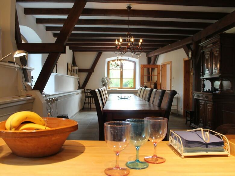 Mansion In Gressow With Terrace, Garden, Bbq, Pond, Bicycles