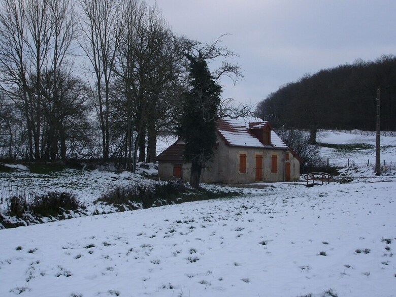 Small Burgundy House For Nature Lovers