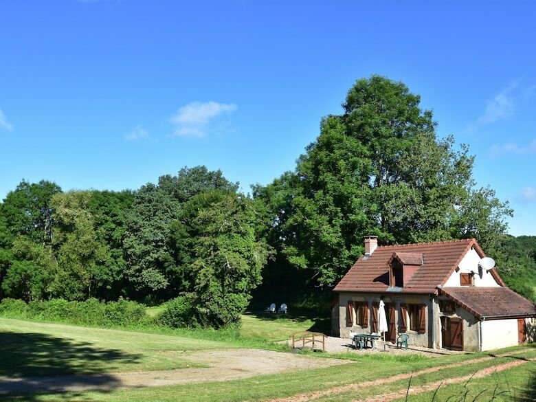 Small Burgundy House For Nature Lovers