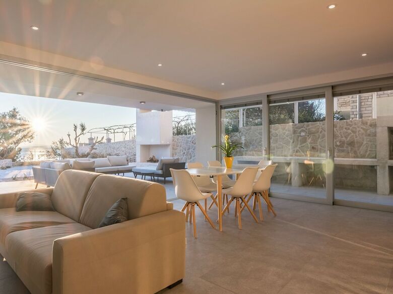 Newly Constructed Beachfront Luxury Villa With Amazing Sea View, Large Terrace