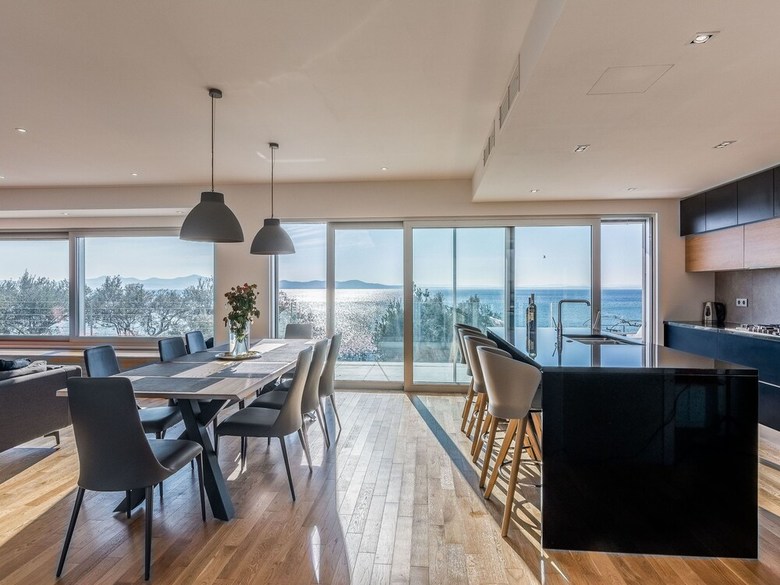 Newly Constructed Beachfront Luxury Villa With Amazing Sea View, Large Terrace