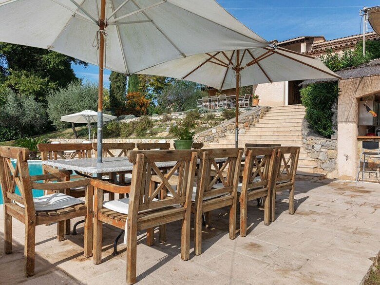 South French Air-conditioned Villa With Heated Pool And Panoramic Views