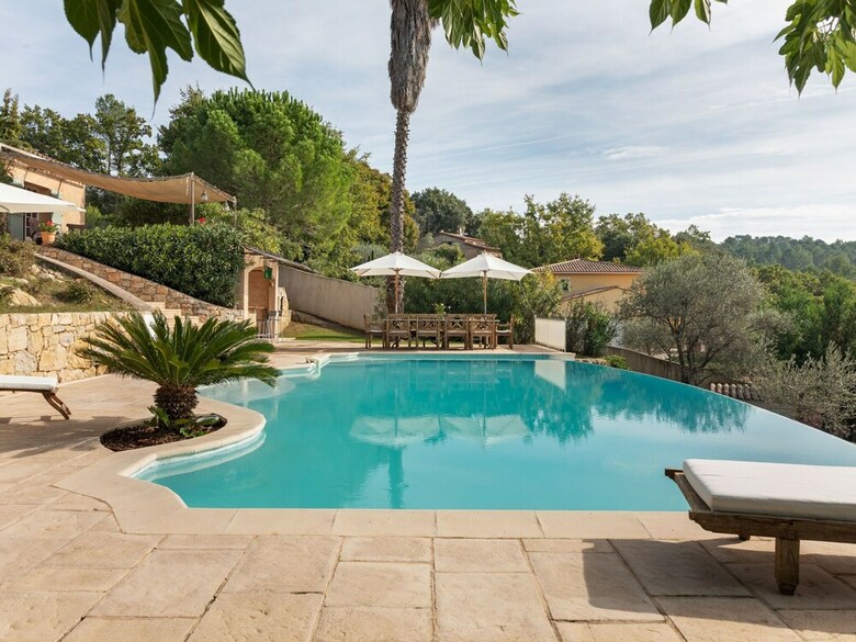 South French Air-conditioned Villa With Heated Pool And Panoramic Views