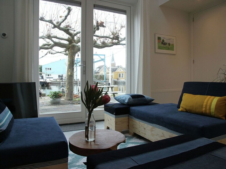 Designer Harbour House Between Sneek And Joure With Direct Access To Open Water