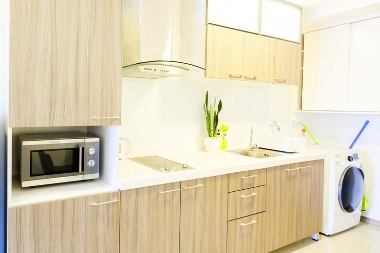 1br Apartment With Big Sofa Bed At Casa Grande Residence