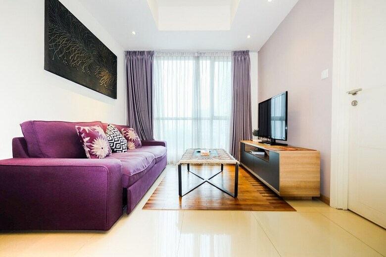 1br Apartment With Big Sofa Bed At Casa Grande Residence