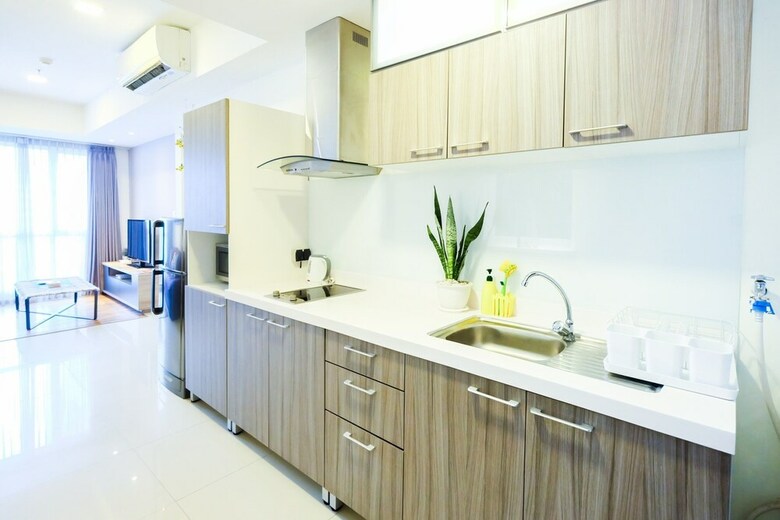 1br Apartment With Big Sofa Bed At Casa Grande Residence