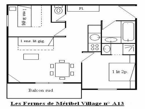 Apartment Fermes de Meribel Village