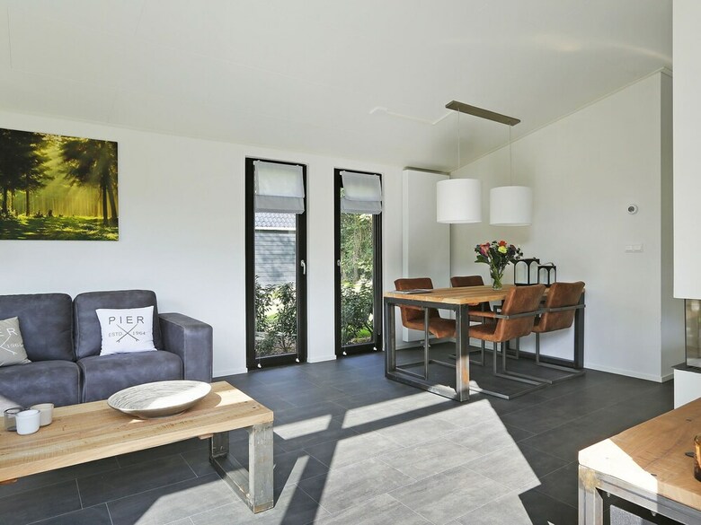 Modern Designed Chalet With A Smart Tv, Next To The Forest