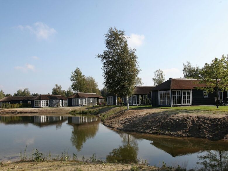 Thatched Lodge With A Combi Microwave, In Green Twente