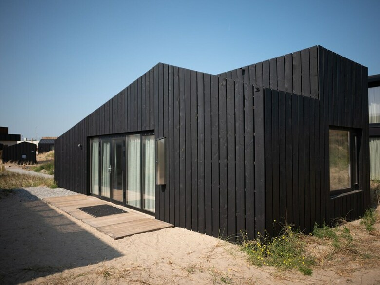 Modern Lodge With Dishwasher, 100 M From The Beach