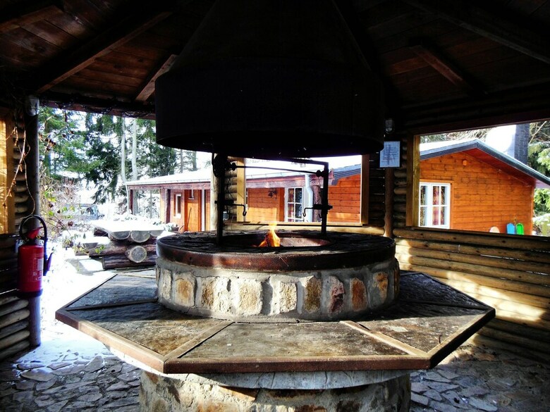 Beautiful Authentic Chalet With Spacious Garden, Covered Barbecue And Private Fish Pond