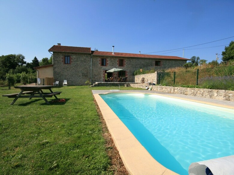Rustic Holiday Home In Lavoine With Pool Near Lake & Forest