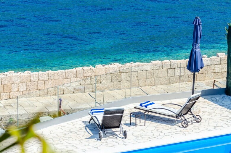 Beachfront Villa Gabriela With Pool