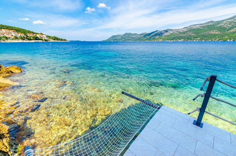 Beachfront Villa Gabriela With Pool