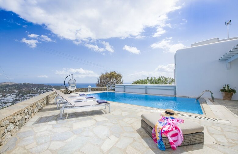 Mykonos Psarrou Villa For 18 Persons By Villarentalsgr