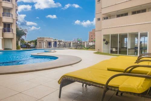 Apartamento Lindo Flat Com 2 Quartos Vista Total Mar