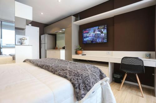 Apartamento Studio Augusta/freicaneca/s�rio Libanes Cd 304
