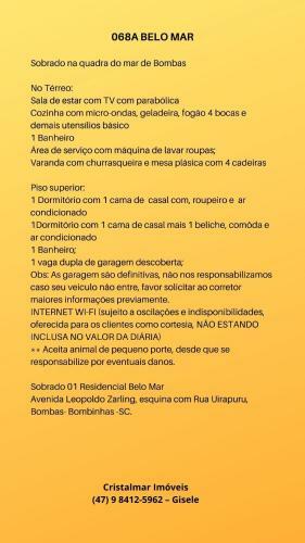 Apartamento Cod 068a Residencial Belo Mar Bombas