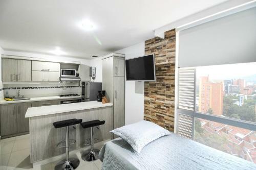 Apartamento Vista Panoramica El Poblado UNA Alcoba