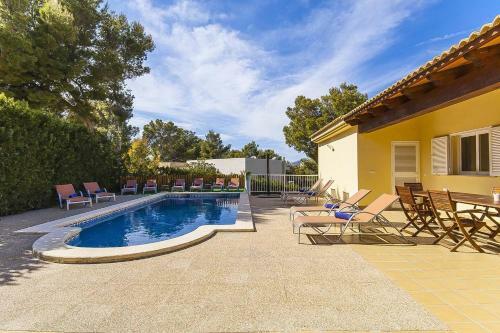The Villa Located In Cala Vinyes, Has A Private Pool