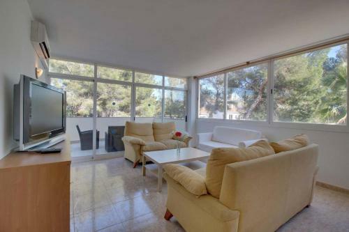 The Villa Located In Cala Vinyes, Has A Private Pool