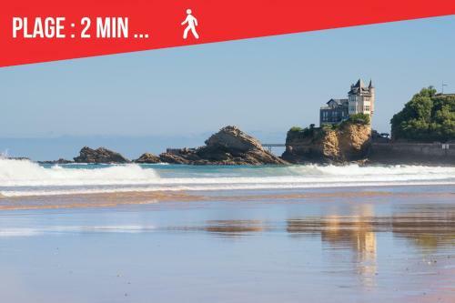 Apartamento Oc�ane Plage Cote Des Basques Par Ascenseur Parking