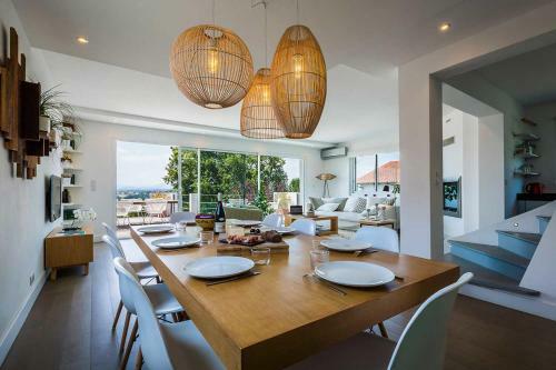 Panorama Keyweek Mountain View Villa Fireplace Pool And Sauna In Bidart