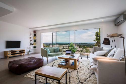 Panorama Keyweek Mountain View Villa Fireplace Pool And Sauna In Bidart