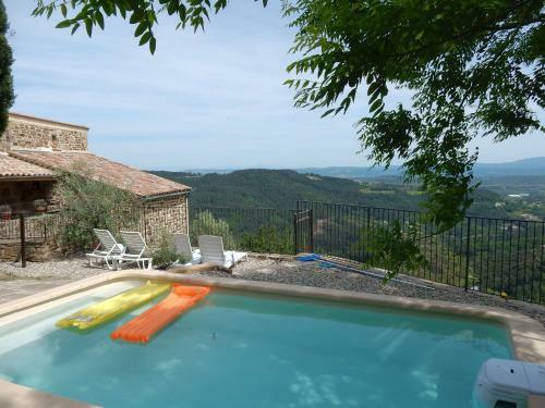 Stunning Holiday Home In Chassiers With Swimming Pool
