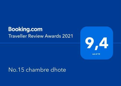 Bed & Breakfast No.15 Chambre Dhote