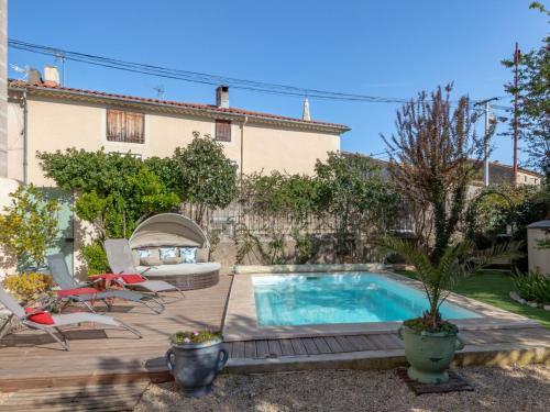 Elegant Holiday Home In Olonzac With Private Swimming Pool